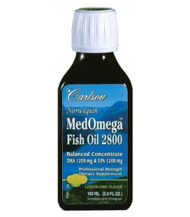 Carlson Medomega Fish Oil 2800 Lemon Lime, 100ml