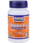 Now Foods Vitamin D-3 5000 Iu Chewable, Mint, 120-Count