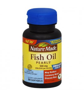 Nature Made Fish Oil Pearls 500 Mg Softgel, 90 Count