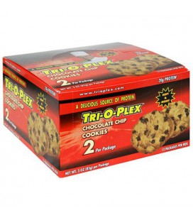 Tri-O-Plex Cookies, Chocolate Chip, 3-Ounce Packages (Pack o