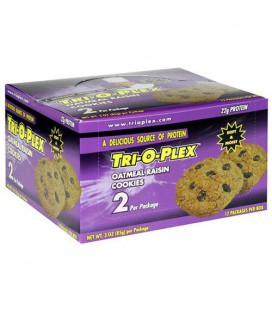 Tri-O-Plex Cookies, Oatmeal Raisin, 3 Ounce Package (Pack of