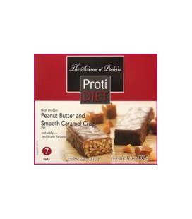 Protidiet Peanut Butter and Smooth Caramel Crisp High Protei