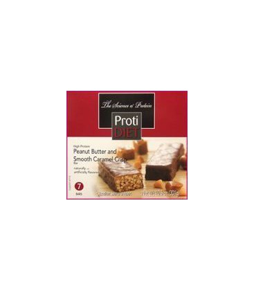 Protidiet Peanut Butter and Smooth Caramel Crisp High Protei