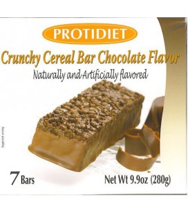 Protidiet Crunchy Cereal Chocolate Flavor Protein Bars (box