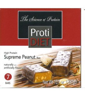 Protidiet Supreme Peanut High Protein Bars (1 Box of 7 Bars)
