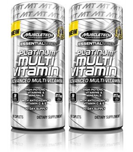 MuscleTech Essential Series Platinum Multi-Vitamin Supplement, 180 Count