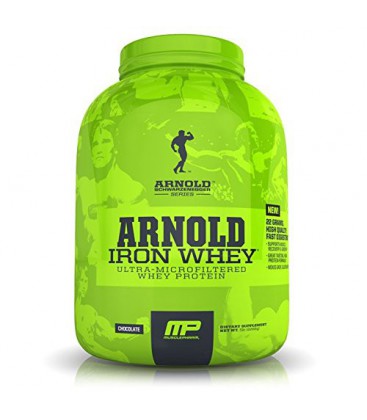 Arnold Schwarzenegger Series Arnold Iron Whey Supplements Supplement, Strawberry Banana, 5 Pound