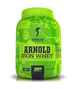 Arnold Schwarzenegger Series Arnold Iron Whey Supplements, Strawberry Banana, 2 Pound