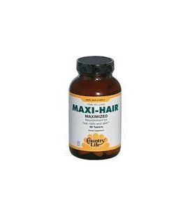 Country Life Maxi Hair Time Release, 90-Tablet