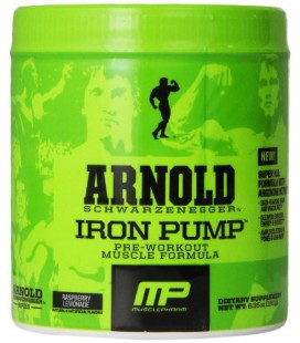 Muscle Pharm Arnold Schwarzenegger Series Iron Pump, Raspberry Lemonade, 30 servings, 6.35oz
