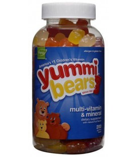 Yummi Bears Multi-Vitamin & Mineral, 200-Count Gummy Bears