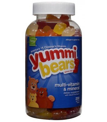 Yummi Bears Multi-Vitamin & Mineral, 200-Count Gummy Bears