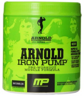 Muscle Pharm Arnold Schwarzenegger Series Iron Pump Pre-Workout Formula, Watermelon, 6.35 Ounce