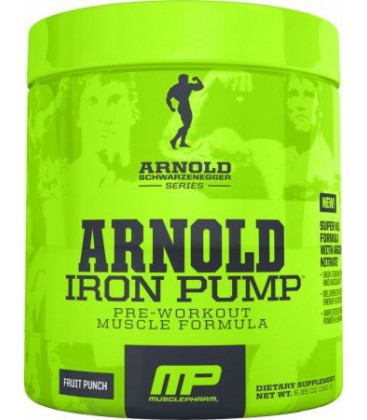 Arnold Schwarzenegger Series Iron Pump Pre-Workout Supplement, Blue Razz, 0.39 Pound