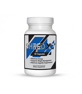 Shred X7- Diet pills for weight loss and appetite suppression. 60 Capsules Best Diet Pill Available