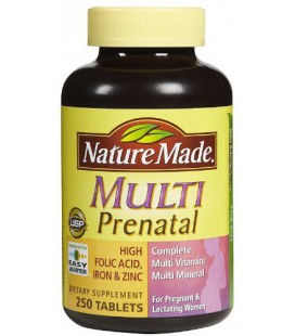 Nature Made Prenatal Multi Vitamin Value Size, Tablets, 250-