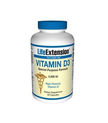 Life Extension Vitamin D3, 5000 IU, 60-Count