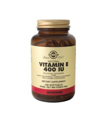 Solgar - Vitamin E, 400 IU, 100 softgels