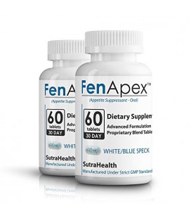 FenApex White/Blue Speck Tablets 60 Day Supply Advanced Appetite Suppressant