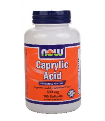 Now Foods Caprylic Acid 600 mg - 100 Softgels ( Multi-Pack)