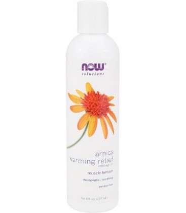 NOW Foods Arnica Warming Relief Massage Oil, 8 ounce