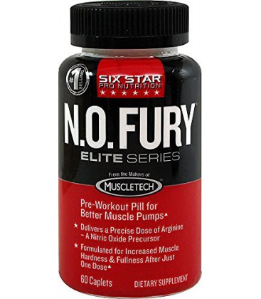 Six Star Pro Nutrition Nitric Oxide Fury, Elite Series 60 Caplets