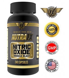 Nutrafx Nitric Oxide No2 240 Capsules Nitric Oxide Booster 3000mg 60 Servings Bodybuilding Sports Nutrition L-arginine Suppleme