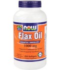 NOW Foods Flax Oil 1000mg, 250 Softgels