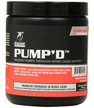 Betancourt Nutrition Pump'd Pre-Workout Supplement, Citrus Punch, 210 Gram