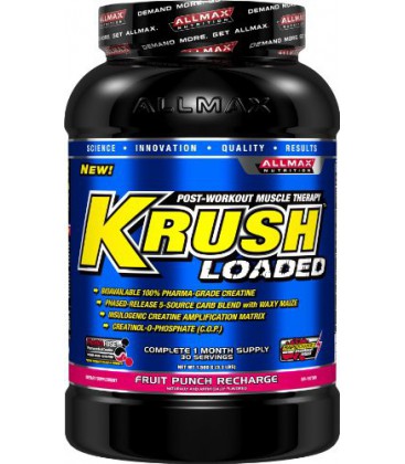 Allmax Nutrition Krush Loaded Fruit Punch Recharge 3.3 Lbs