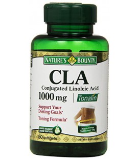 Nature's Bounty CLA Tonalin 1000 mg Softgels, 50-Count