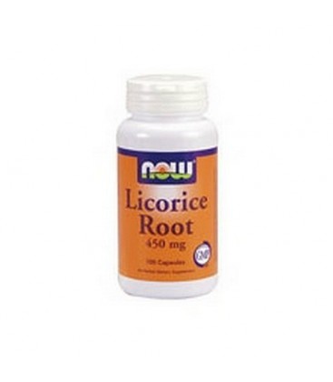 NOW Foods Licorice Root,   450mg, 100 Capsules (Pack of 3)