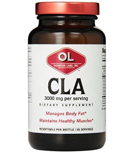 Olympian Labs CLA, 3000 mg, 90 Softgels, Glass