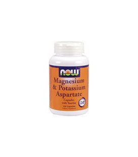 Magnesium & Potassium Aspartate with Taurine by Now Foods 120 Capsules