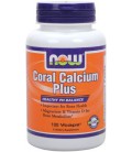 NOW Foods Coral Calcium Plus Mag, 100 Vcaps,