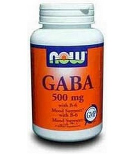 NOW Foods Gaba 500mg, 100 Capsules (Pack of 2)