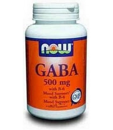 NOW Foods Gaba 500mg, 100 Capsules (Pack of 2)