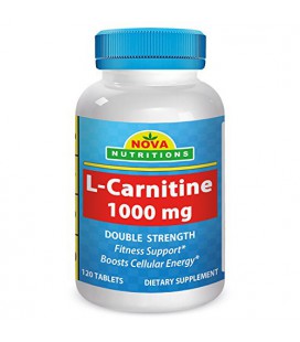 L-Carnitine 1000 mg 120 Tablets by Nova Nutritions