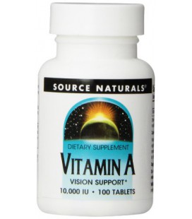 Source Naturals Vitamin A Palmitate 10,000IU, 100 Tablets