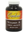 Carlson Labs Vitamin A with Pectin, 25000 IU, 300 Softgels