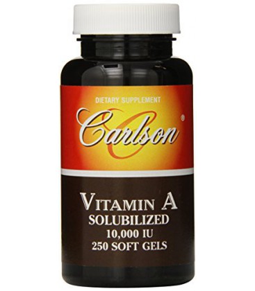 Carlson Labs Vitamin A Soluble, 10000 IU, 250 Softgels