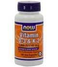 Now foods Vitamin D-3 & K-2 1000 IU/ K2 45mcg 120VC