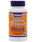 Now foods Vitamin D-3 & K-2 1000 IU/ K2 45mcg 120VC