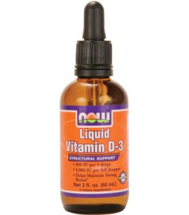 NOW Foods Liquid Vitamin D-3 5000Iu/Dropper, 2 ounce