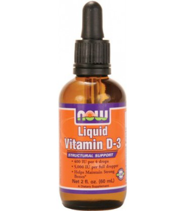 NOW Foods Liquid Vitamin D-3 5000Iu/Dropper, 2 ounce