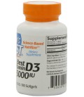 Doctor's Best Vitamin D3 5000iu, Soft Gels, 180-Count