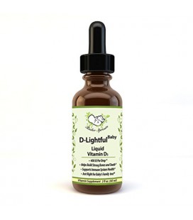 Liquid D Drops. Baby Vitamin D3. Additive Free Hypoallergenic Supplement for Baby and Family. 400 IU per drop. 2 oz, 60 mL. 200