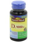 Nature Made, Vitamin D3 1,000 I.u. Liquid Softgels, 100-Count