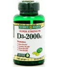 Nature's Bounty Vitamin D-3, 2000 Iu Softgels, 240-Count