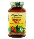 MegaFood Vitamin D-3 2000 IU Tablets, 90 Count (Premium Packaging)